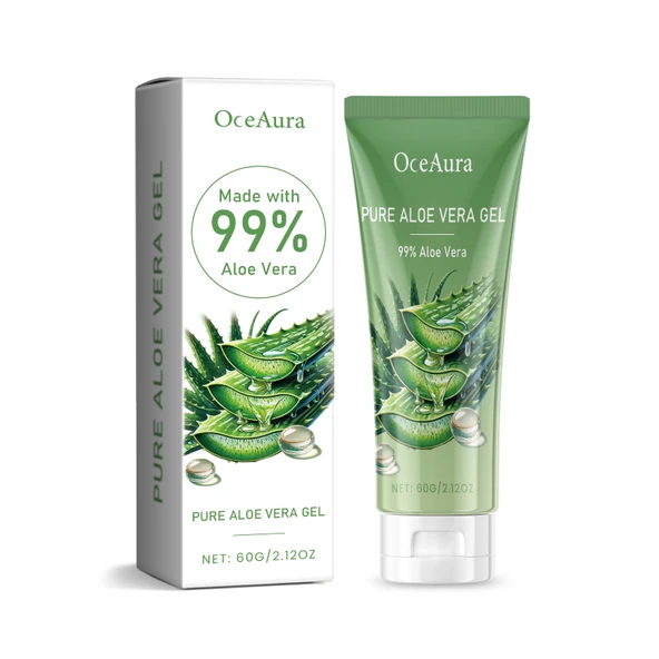 Aloe Vera Cilt Bakım Jeli - Nemlendirici, Akne Tedavisi, Güneş Sonrası Yatıştırıcı - 60g