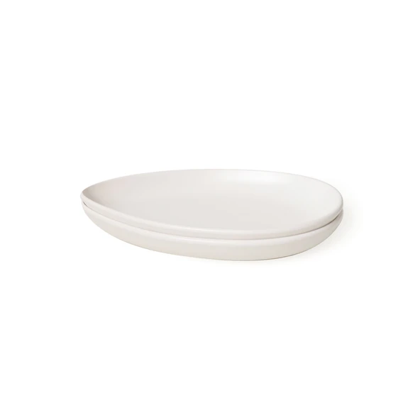 Keramika Mat Beyaz Serenity Kayık Tabak 24 Cm 2 Adet 022 - 4