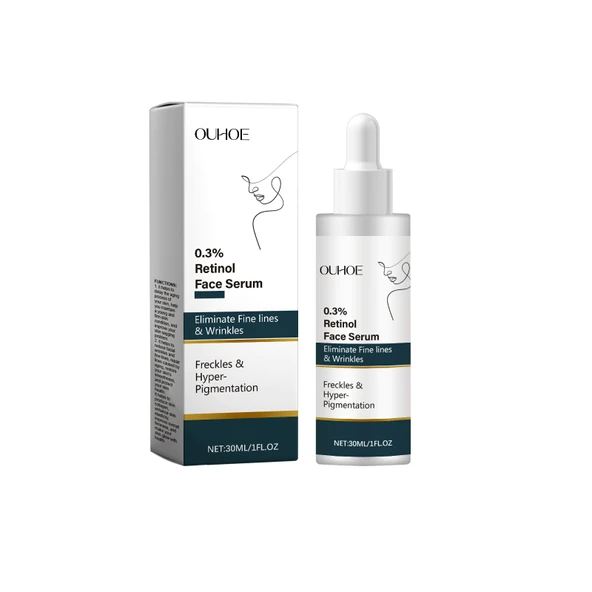 Retinol Yüz Serumu - 30ml - Cilt Bakımı, Elastikiyet, Aydınlatıcı, Nemlendirici