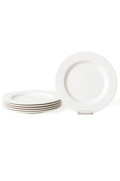 Keramika Beyaz Assos Servis Tabağı 28 Cm 6 Adet 006 - Resim 5