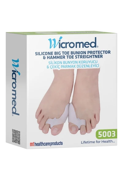 Wicromed Silikon Bünyon Koruyucu & Çekiç Parmak Düzeltici Mt5003