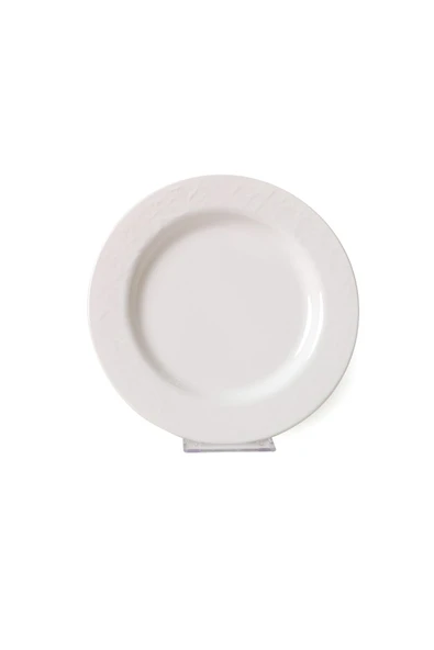 Keramika Beyaz İyonya Pasta Tabağı 22 Cm 6 Adet 006 - 5