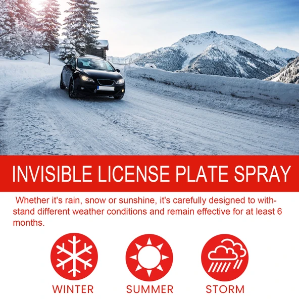 Görünmez Plaka Spreyi - Radar ve Kamera Engelleyici - 120ml - 4