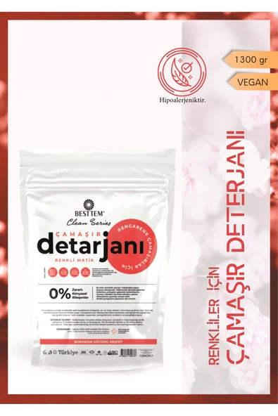 BESTTEM ÇAMAŞIR DETERJANI (RENKLİ-1300GR)