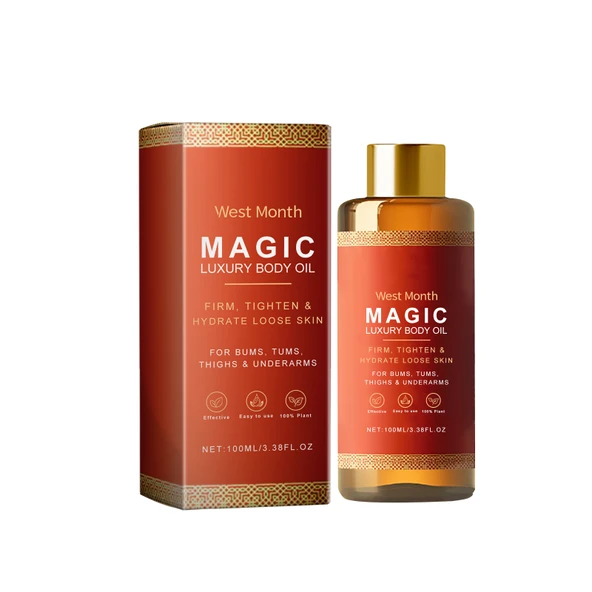 Vücut Nemlendirici Yağı - 100ml - Cilt Sıkılaştırıcı ve Aydınlatıcı Masaj Yağı