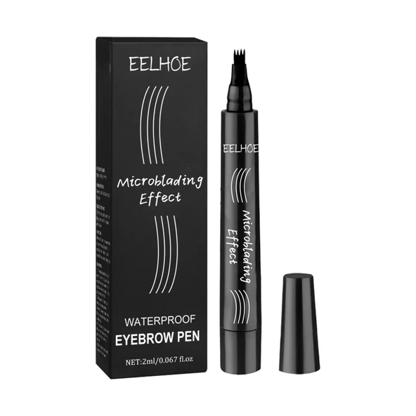Dört Uçlu Suya Dayanıklı Kaş Kalemi - 2ml (Model 3)