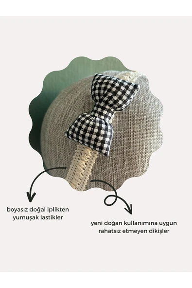 MOISY Pötikare 2'li Bebek Saç Bandı (KAHVERENGİ - SİYAH) - 6