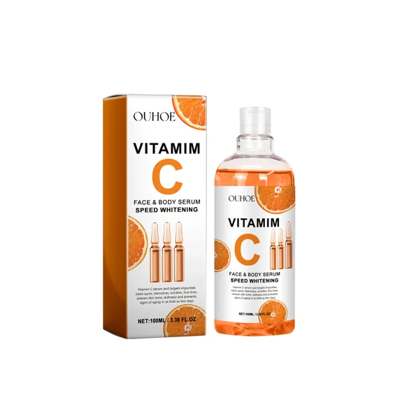 C Vitamini Yüz ve Vücut Serumu - Cilt Onarıcı ve Besleyici - 100ml