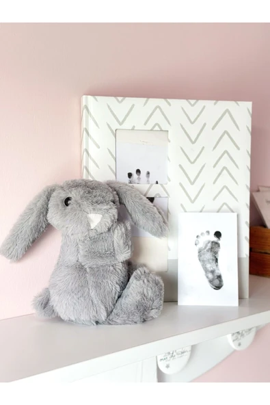 MOISY Kucaklayan Sarılan Ultra Soft Peluş Tavşan - Gri
