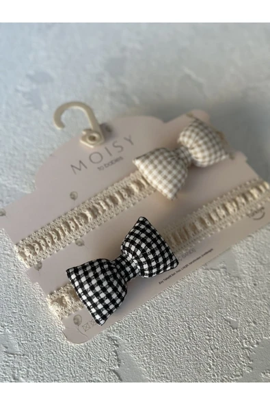 MOISY Pötikare 2'li Bebek Saç Bandı (KAHVERENGİ - SİYAH)