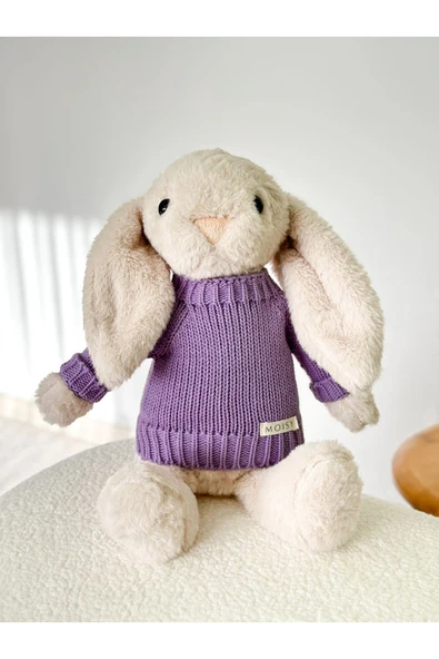 MOISY Knitzy Uyku Arkadaşı Peluş Tavşan 34 cm