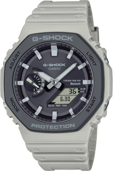 Casio G-Shock GA-B2100LUU-5ADR Krem Renk Güneş Enerjili Bluetooth Bağlantı Spor Erkek Kol Saati