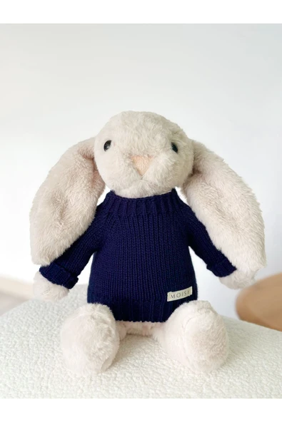 MOISY Knitzy Uyku Arkadaşı Peluş Tavşan 34 cm