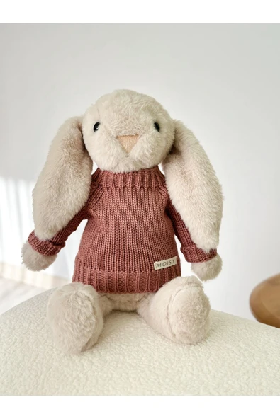 MOISY Knitzy Uyku Arkadaşı Peluş Tavşan 34 cm