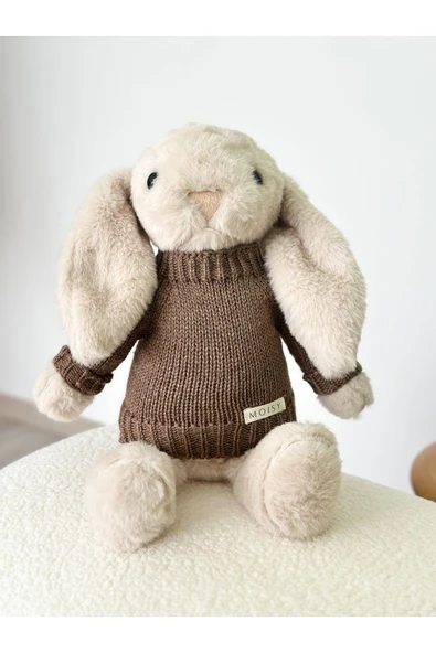 MOISY Knitzy Uyku Arkadaşı Peluş Tavşan 34 cm