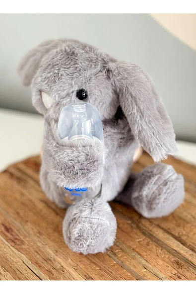 MOISY Kucaklayan Sarılan Ultra Soft Peluş Tavşan - Gri - 4