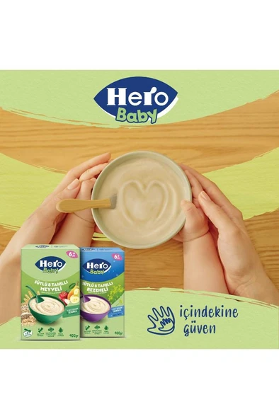 Hero Baby Sütlü Pirinçli Muzlu Kaşık Mama - 4