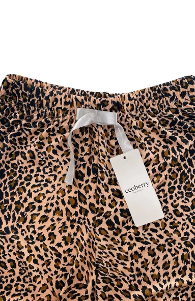 Kadın Leopar Desenli Pijama Altı Milan - 103 - 2