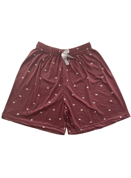 Kadın Kalp Desenli Şort Milan - 001 - 5