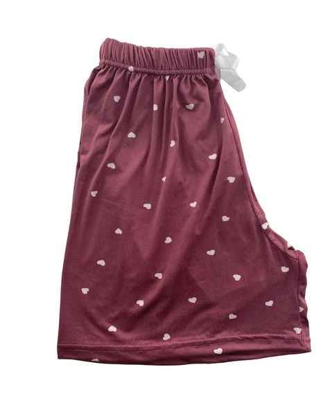 Kadın Kalp Desenli Şort Milan - 001 - 7