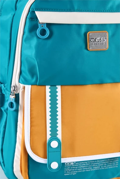 Ççs 51685 Çocuk Okul Sırt Çantası Turkuaz Sarı - 6
