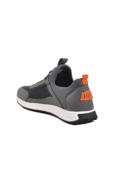 Ayakmod Gri Tekstil Hafif Esnek Erkek Spor Ayakkabı 166 M - 4