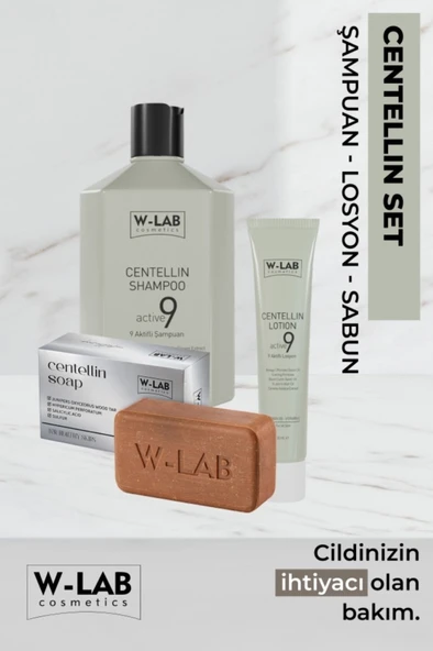 W-Lab Kozmetik Centellin Set Şampuan - Losyon - Sabun
