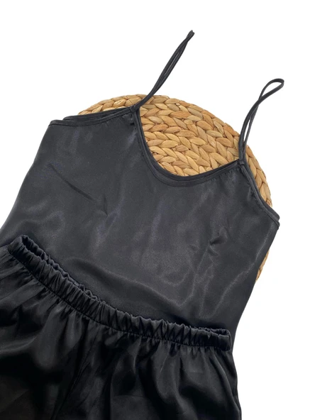 Kadın Saten Şortlu Gecelik Takımı Moongirl - 970 - 6