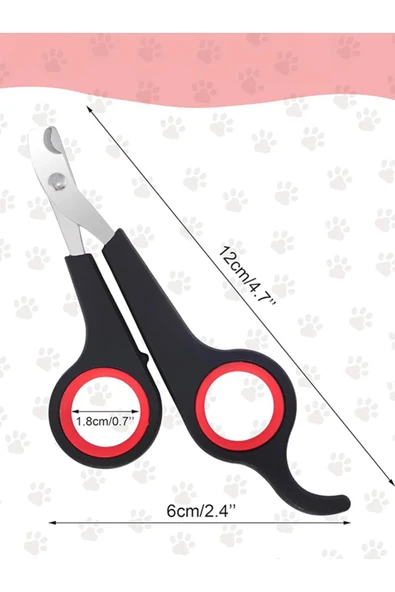 SPRENDA Küçük Irk Köpek Kedi kuşlar İçin Kaymaz Saplı Paslanmaz Çelik Evcil Hayvan Pati Bakım Tırnak Makası
