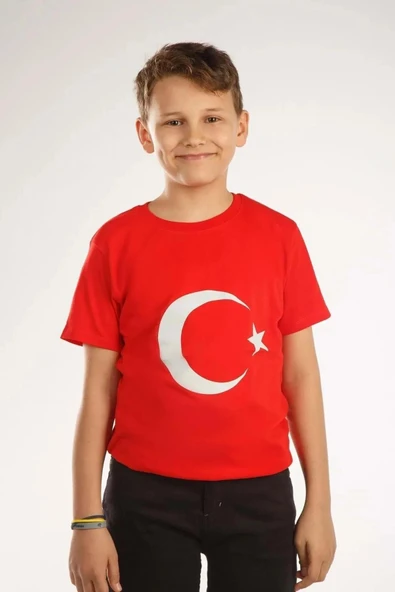 Dode Flora Çocuk Ay Yıldız Hilal Baskılı Tişört - 8