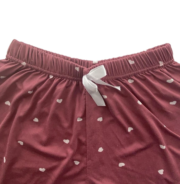 Kadın Kalp Desenli Şort Milan - 001 - 6