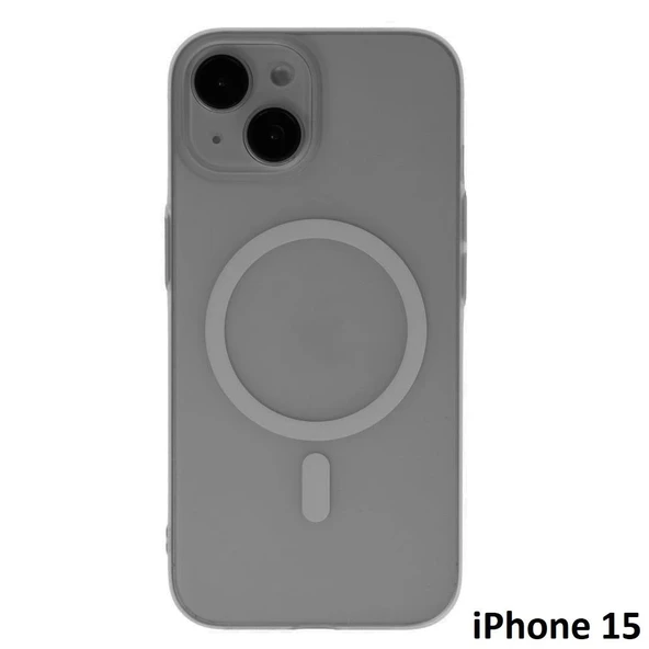İphone 15 Tuna Buzlu Sert İnce Magsafe Telefon Kılıfı ürün görseli