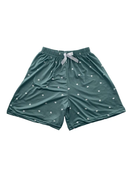 Kadın Kalp Desenli Şort Milan - 001 - 2