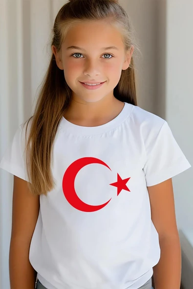 Dode Flora Çocuk Ay Yıldız Hilal Baskılı Tişört
