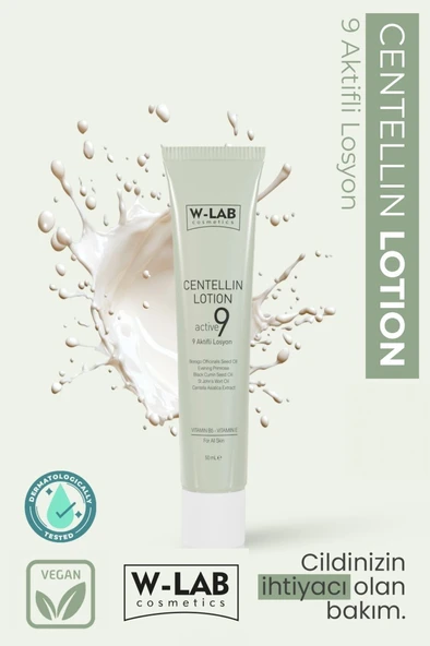 W-Lab Kozmetik Centellin 9 Aktifli Losyon 50 ML
