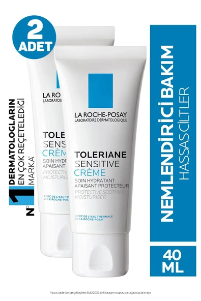 La Roche Posay Toleriane Sensitive Krem 40 ml 2 Adet