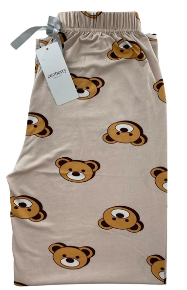 Kadın Ayıcık Desen Pijama Altı Milan - 104