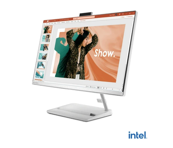 Lenovo Ideacentre 3 Intel Core i5 12450H 16GB 512GB SSD Freedos 23.8" FHD All In One Bilgisayar F0GH01GBTR