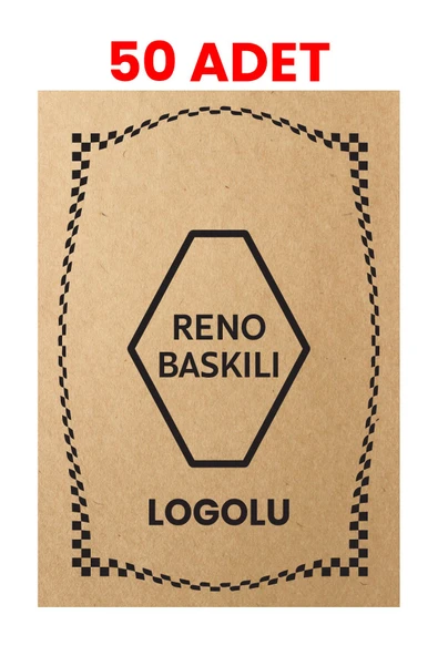 BALKAN AMBALAJ Kraft 120gr Renault Uyumlu Oto Paspas Kağıdı 50 Adet - 35x50cm - Kalın Kağıt Baskılı Reno