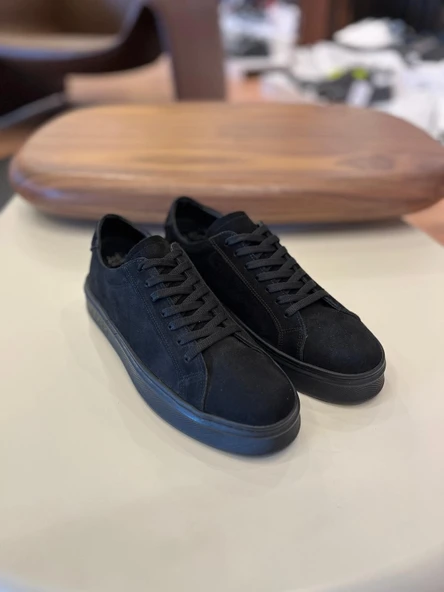 LUİZ PAULO 4226 SİYAH NUBUK HAKİKİ DERİ ERKEK SNEAKERS