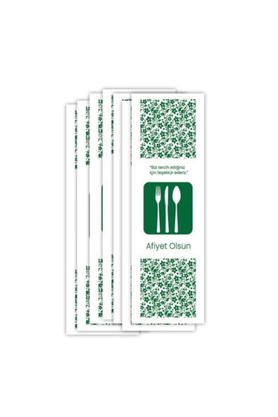 Balkan Kağıt Sülfit Çatal Kaşık Bıçak Kılıfı 500 Adet - 8cm X 24cm Tek Kullanımlık - 3