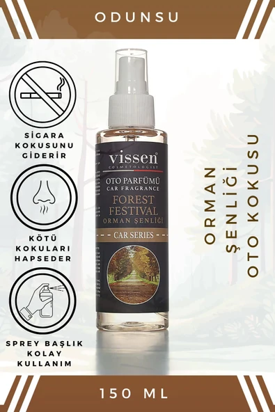 vissen Sprey Oto Koku (Orman Şenliği) 150 ml 1 Adet Sprey Araç Kokusu Parfüm