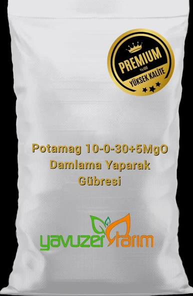 Damlama Yaprak Gübresi Potamag NPK Gübre ( 10 0 30 + 5 Mgo ) Azot, Potasyum, Magnezyumlu Gübre 1 Kg