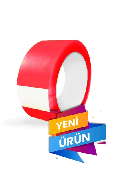 Balkan Hotmelt Kalite - Güçlü Kırmızı Renkli Koli Bandı 45mm X 100mt