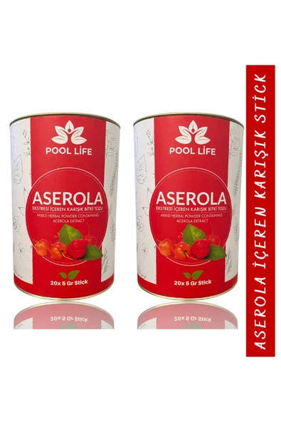 Aserola Ekstresi Içeren Karışık Bitki Tozu 20* 5g Stick 2 Kutu