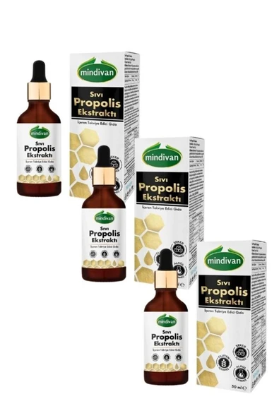 Propolis Sıvı Ekstraktı 50ml X 3 Adet- Yeni Ambalajında