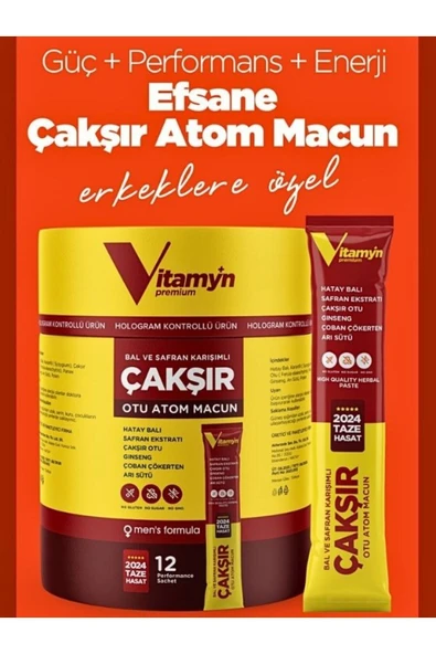 Çakşır Otu Macunu Atom Macunu 2 ADET