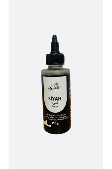 Dr gusto siyah su bazlı likit gıda boyası 115 g