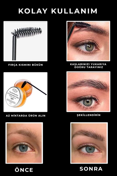 Kaş Sabitleyici Proffesional & Kaş Şekillendirici Jel Wax 50ml - 2