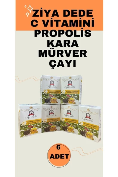 Atom Çayı C Vitamini Propolis Karamürver Çayı 6 Kutu